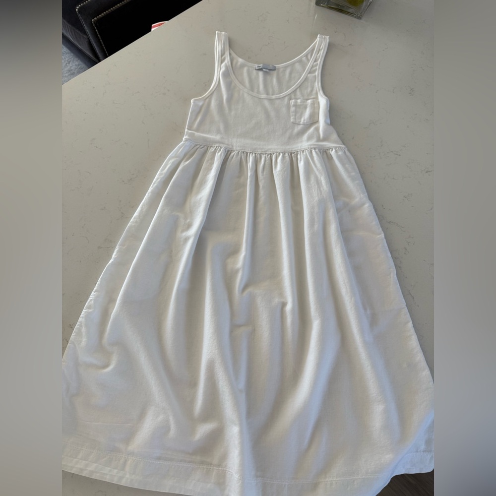 GAP white mixed media dress